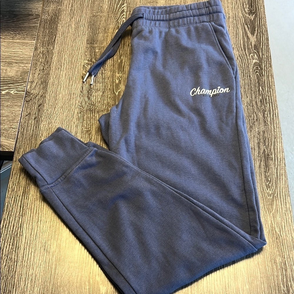 Champion slate blue Joggers NWOT Sz SM
Baggy comfort